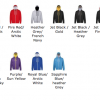 Zip-up Unisex Warm Hoodie - Contrast Inner Hood & Flat Lace Drawcords - Poly/Cotton Zoodie - Image 4