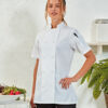 WOMENS SHORT SLEEVE CHEFS JACKET