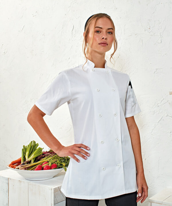 Women's Short Sleeve Chef's Jacket