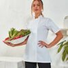 Women's Short Sleeve Chef's Jacket - Image 3