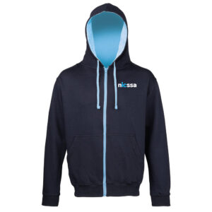 nicssa Contrast Zip Hoodie